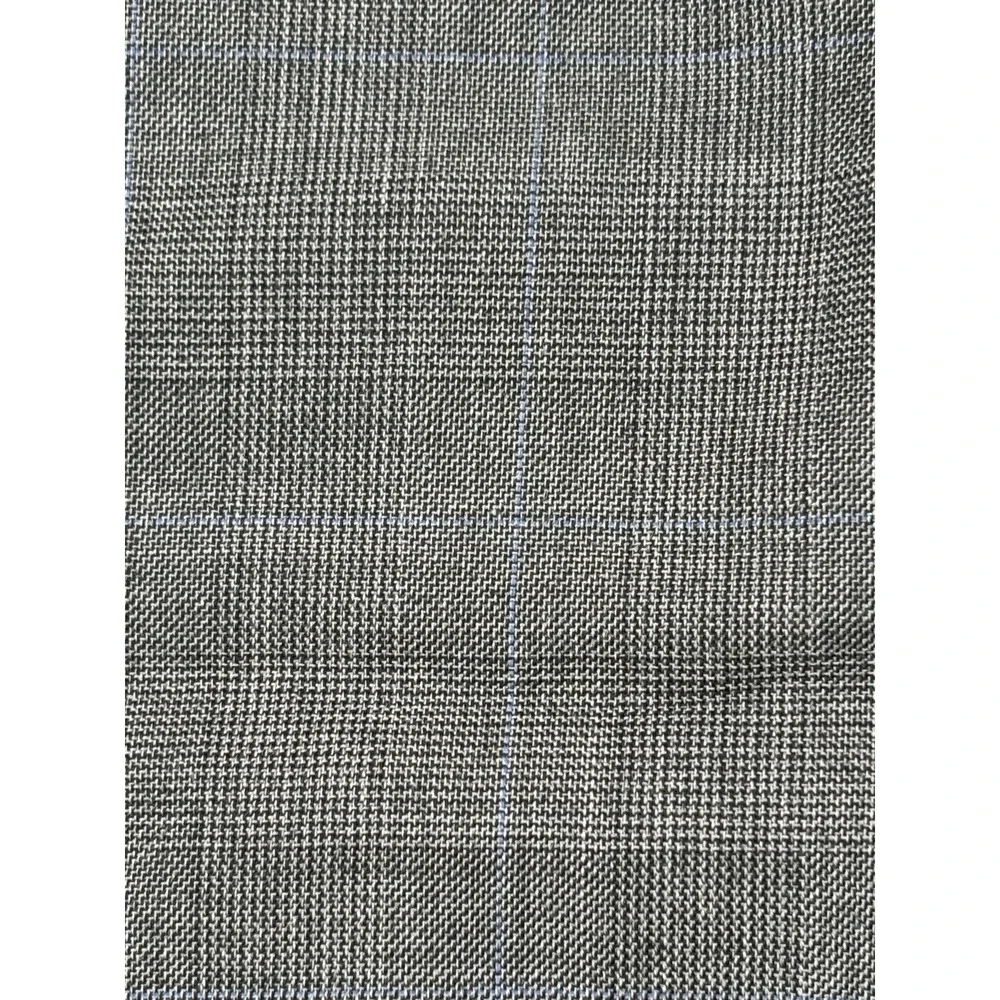 Lauren Ralph Lauren Slim Fit Gray‎ Windowpane Wool Sport Coat Blazer 38S